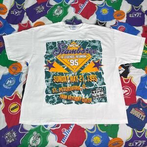 Vintage 1995 WCW Slamboree A Legends Reunion Mens XL X-Large T-Shirt Wrestling